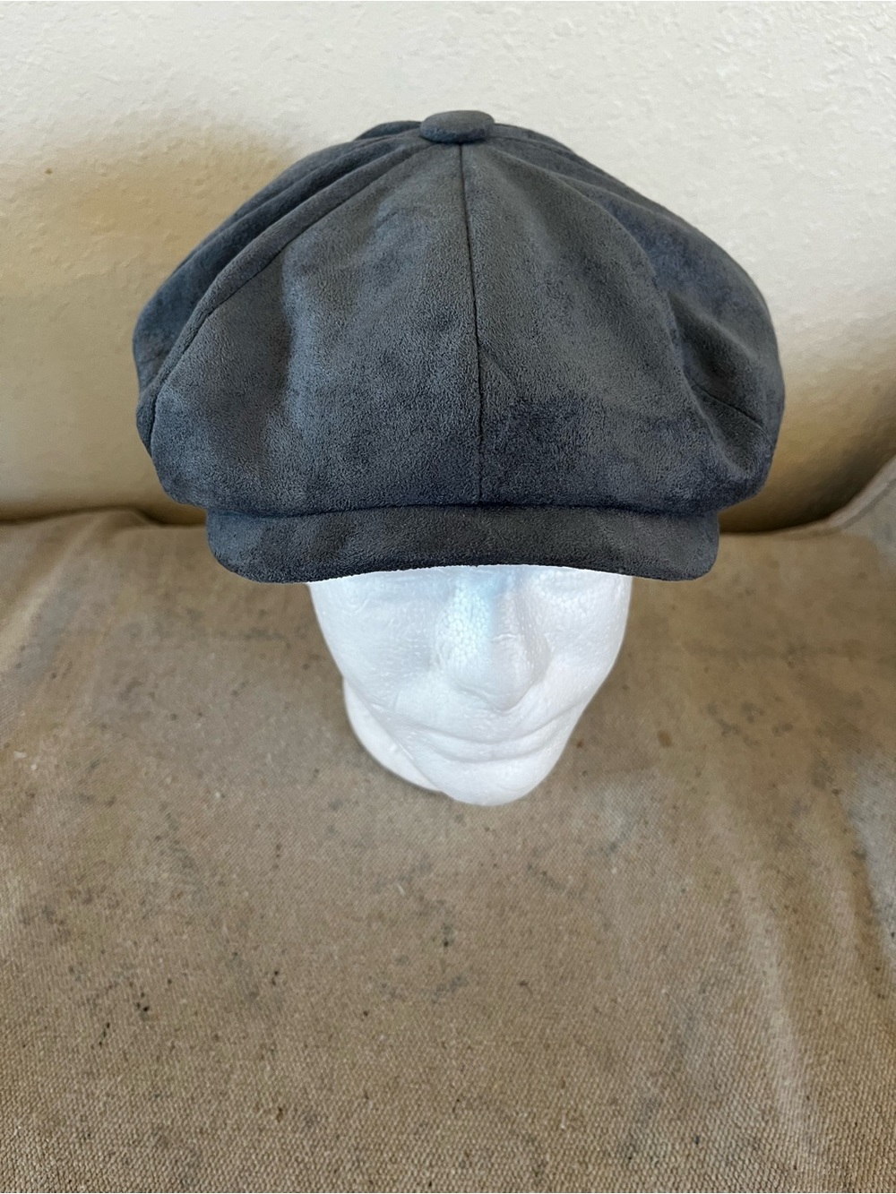Peaky Hat Men's Grey The Bob Wayne Newsboy Cap Sz XL 60-62.5 CM